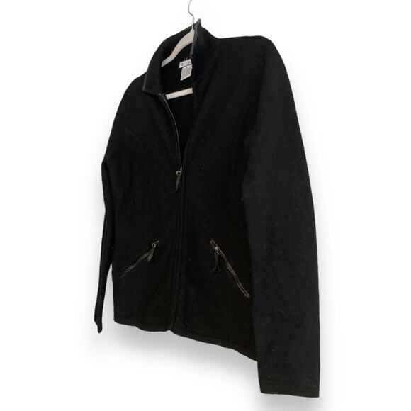Womens Bice Black Australian Wool Full Zip Neutral Minimalist Jacket Size Small - Picture 3 of 16